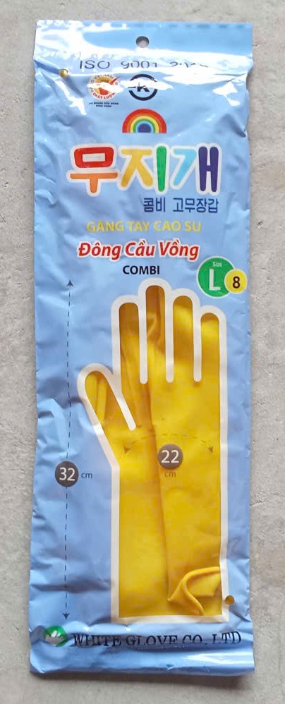 Găng Tay Cao Su Đông Cầu Vồng COMBI