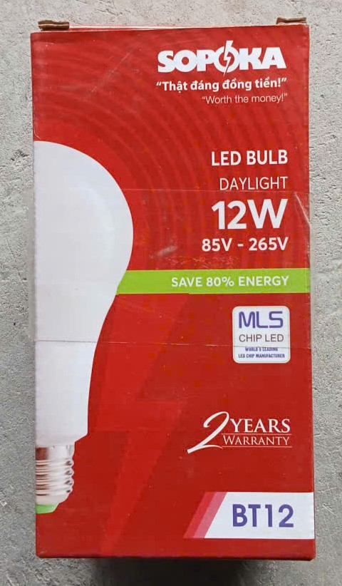 Bóng đèn LED tròn SOPOKA 12W