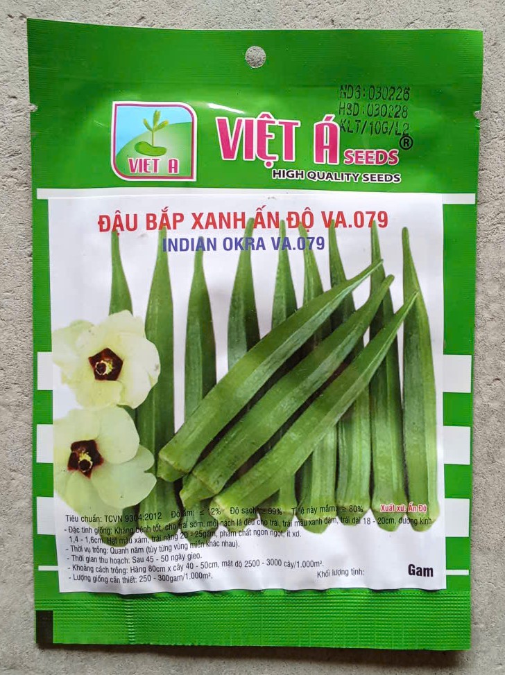 Đậu bắp xanh Ấn Độ VA.079 - VIỆT Á SEEDS