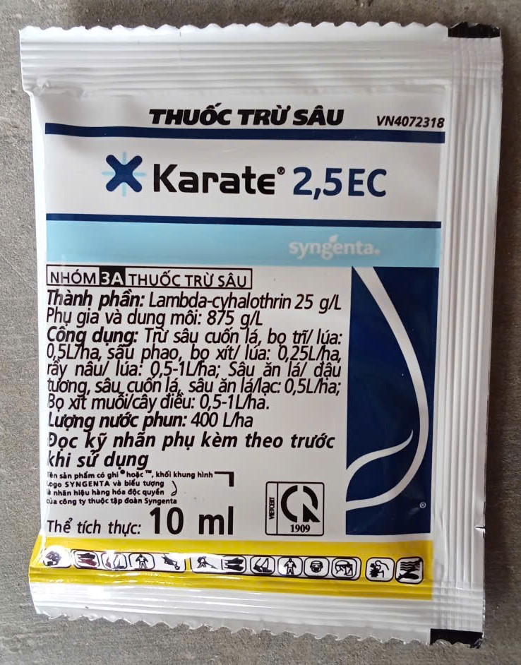 Karate 2.5EC ( Cuốn lá, bọ xít, trĩ )